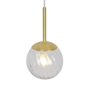 Hanglamp glas e14 fitting led lamp modern