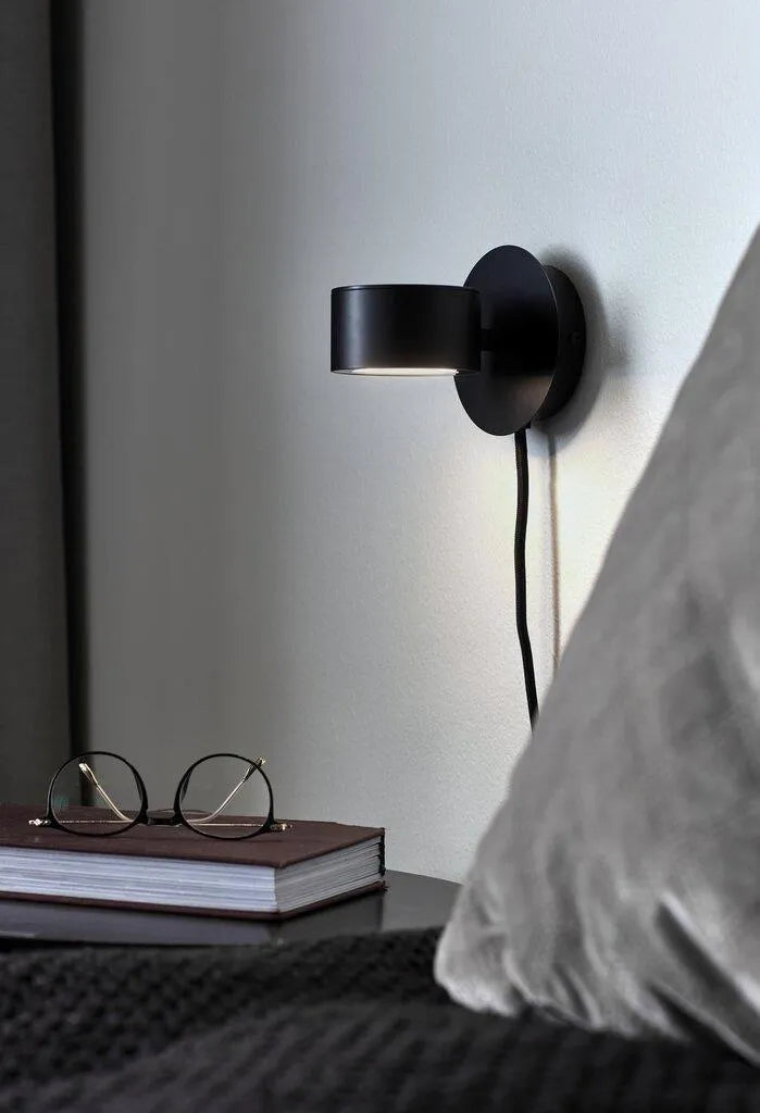 Moderne wandlamp met ingebouwde LED lichtbron en schakelaar en dimmer Nordlux Clyde