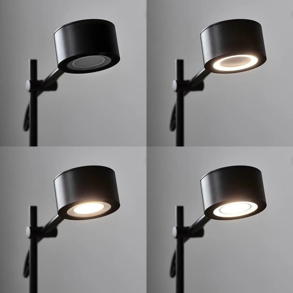 Vloerlamp zwart Nordlux clyde modern leeslamp zwart staande lamp 