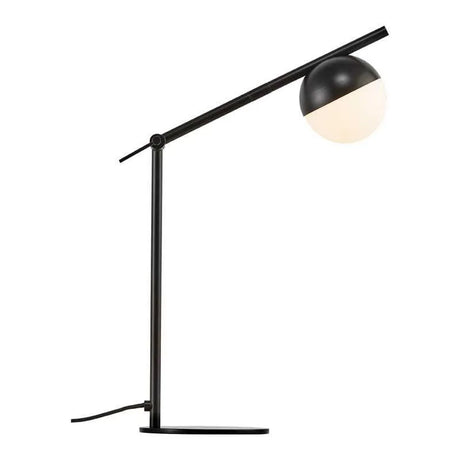 Tafellamp zwart modern opaal glas 'Contina' Nordlux G9 fitting 50 cm - FOIR