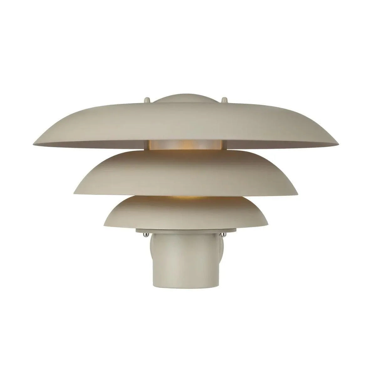 Buitenlamp voordeur E27 fitting glas 'Kurnos 35' Beige design modern - FOIR