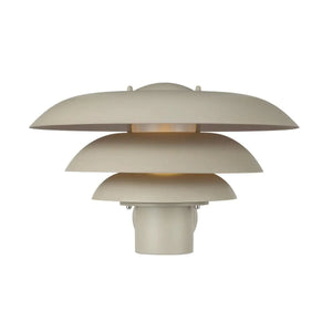 Buitenlamp voordeur E27 fitting glas 'Kurnos 35' Beige design modern - FOIR