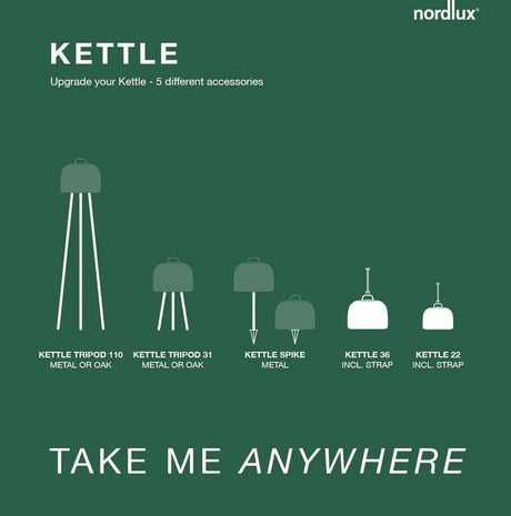 Nordlux 'Kettle Tripod 31' zwart led lamp driepoot modern 310mm - FOIR