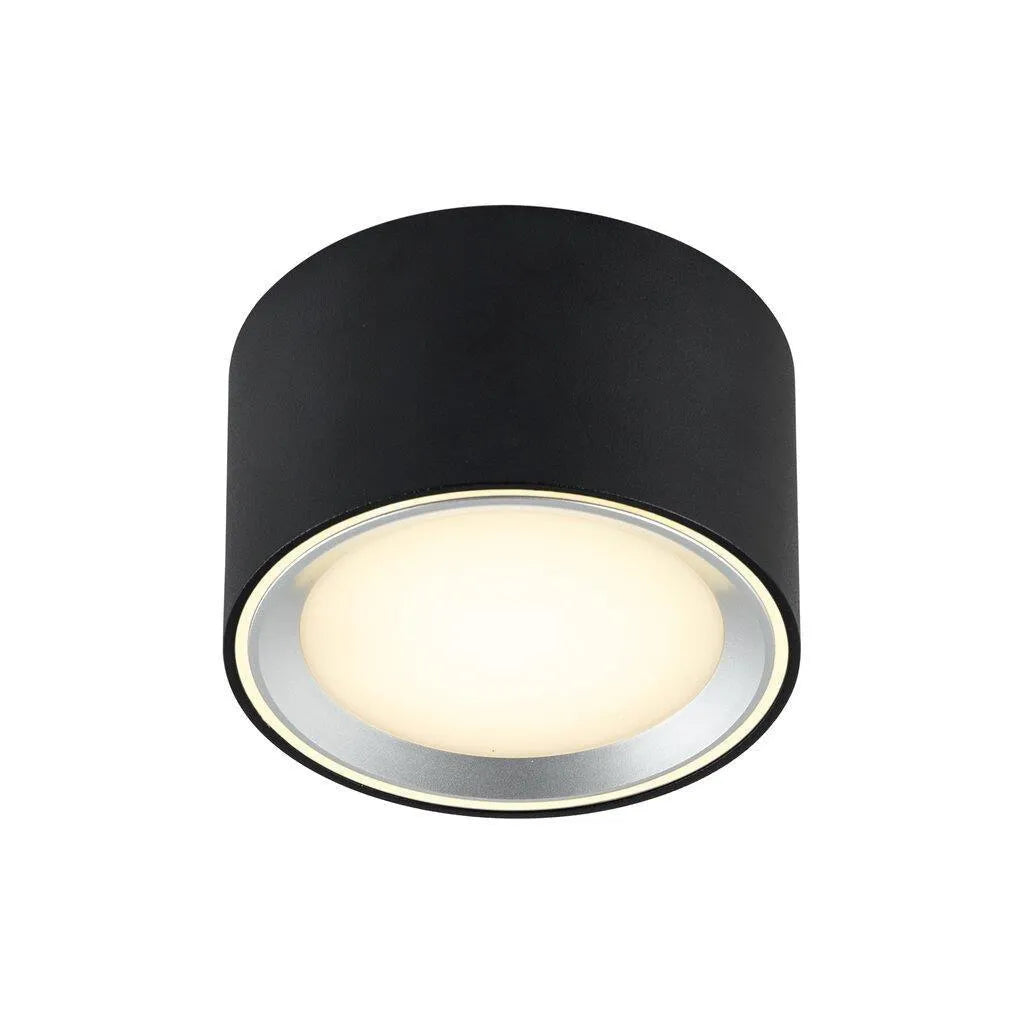 Nordlux fallon opbouwspot zwart modern plafondspot zwart