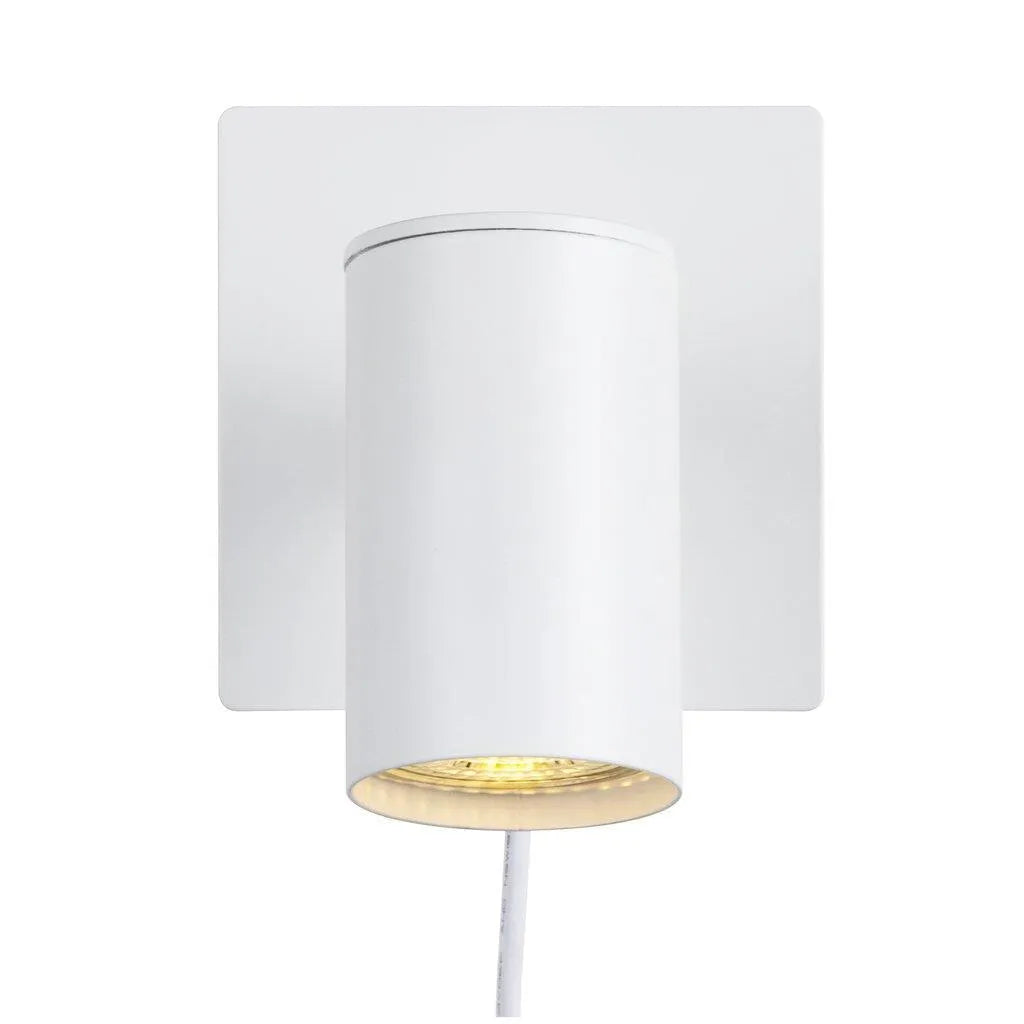 Wandlamp wit leeslamp spots met stekker slaapkamer lamp gu10