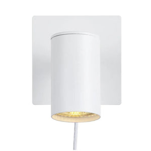 Wandlamp wit leeslamp spots met stekker slaapkamer lamp gu10