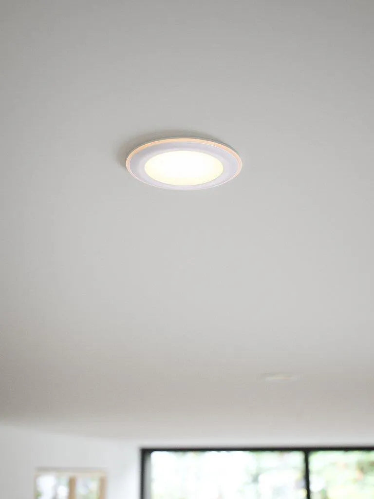 Ronde led lamp wit inbouwspot downlighter nordlux elkton 