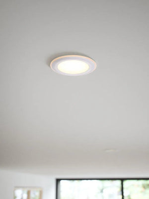 Ronde led lamp wit inbouwspot downlighter nordlux elkton 