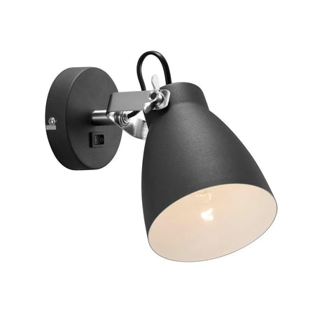 Nordlux largo wandlamp zwart modern E27 fitting modern led