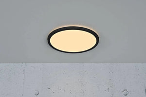 Moderne plafondlamp dimbaar met moodmaker 2015026103 Nordlux zwarte rand 