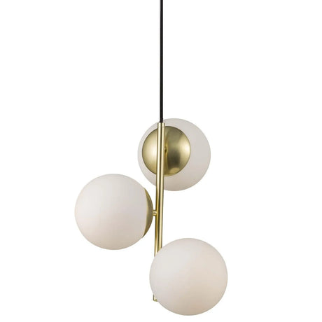 messing bollen Hanglamp Lilly glazen bollen Nordlux E14 fitting