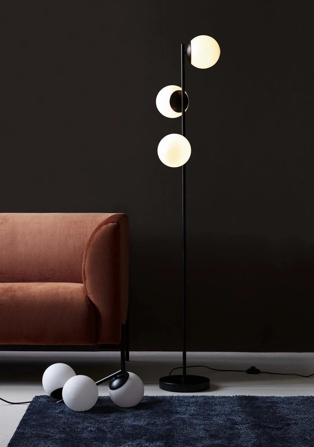 Nordlux lilly staande lamp modern opaal glas e14 fitting