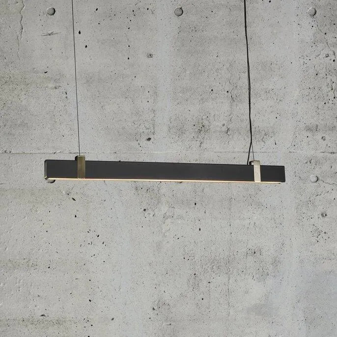 Hanglamp led zwart goud 'Lilt' led lamp modern 115cm - FOIR