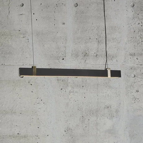 Hanglamp led zwart goud 'Lilt' led lamp modern 115cm - FOIR