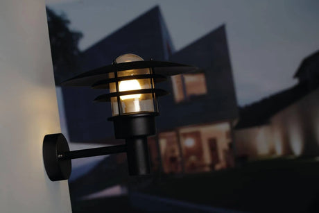 Nordlux Lonstrup 32 wandlamp zwart buitenlamp E27 fitting