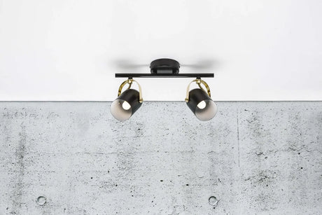 Nordlux lotus messing zwart verstelbaar design
