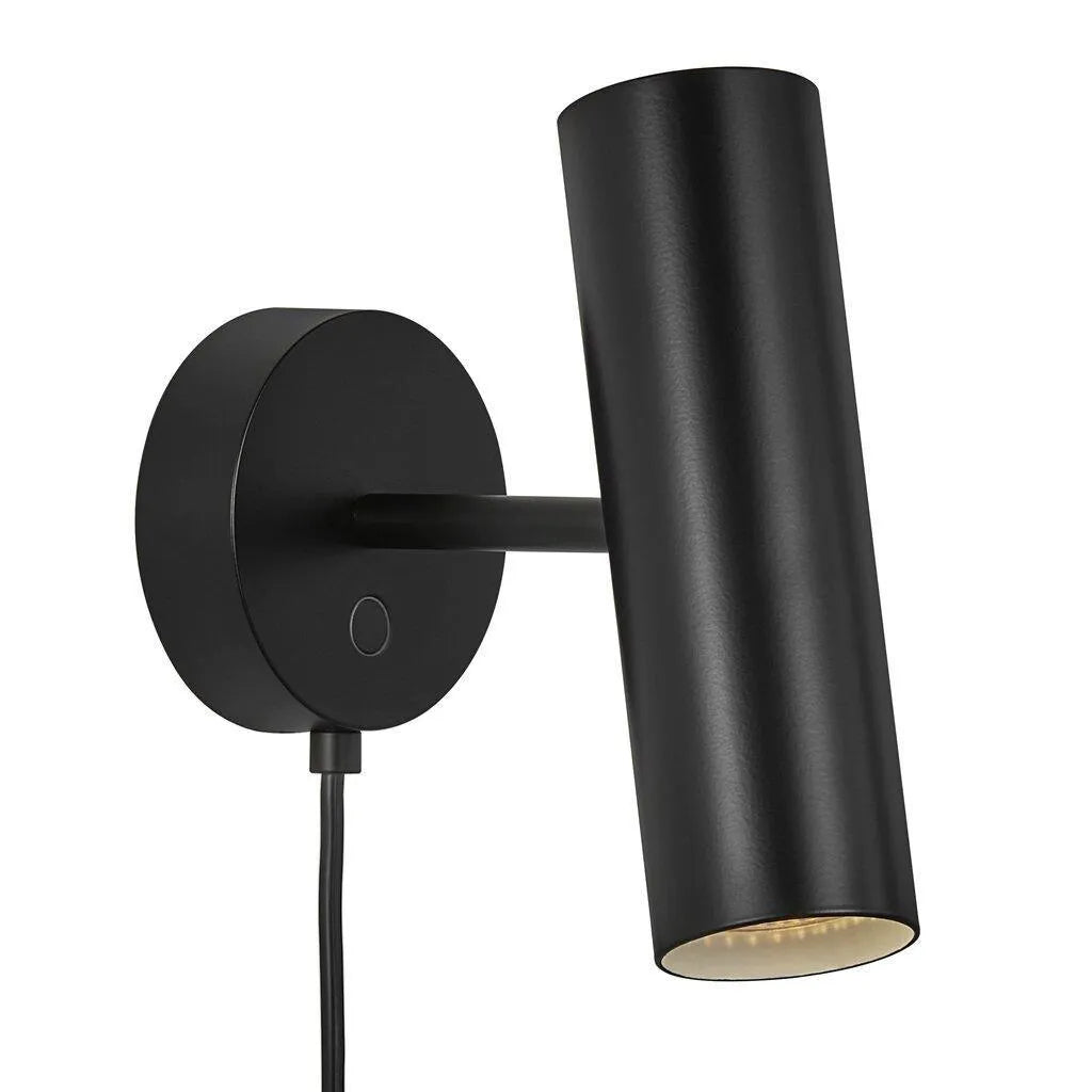 Wandlamp zwart slaapkamer leeslamp verstelbaar met schakelaar gu10