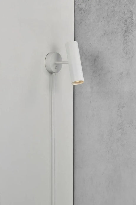 Wandlamp leeslamp wit voor in de slaapkamer met stekker