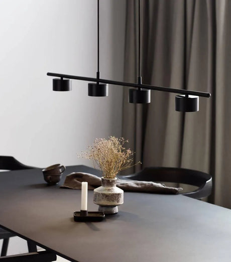 Nordlux Clyde zwart hanglamp modern zwart ring kantoor modern 