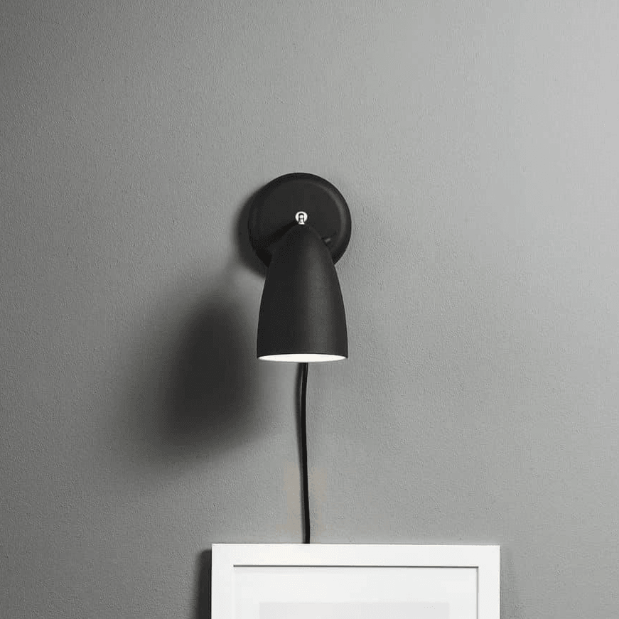 Wandlamp zwart 'Nexus 10' modern gu10 verstelbaar leeslamp DFTP 22 cm - FOIR