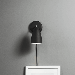 Wandlamp zwart 'Nexus 10' modern gu10 verstelbaar leeslamp DFTP 22 cm - FOIR