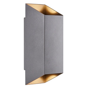 Kleine Up & down wandlamp met 2 GU10 fittingen Nordlux Nico antraciet - FOIR