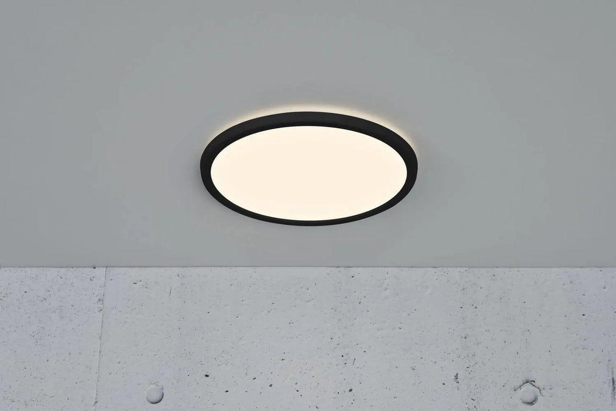 plafondlamp groot Nordlux LED lichtbron rond zwart wit Ip20 