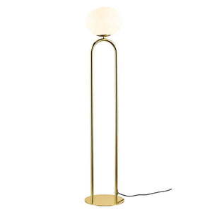 vloerlamp messing met E27 fitting en schakelaar., 