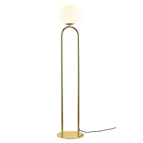 vloerlamp messing met E27 fitting en schakelaar., 