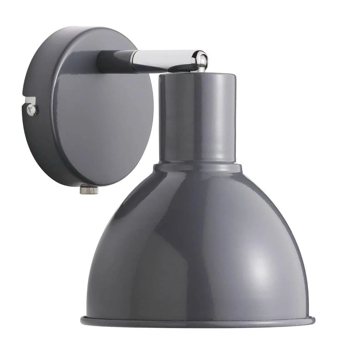 Wandlamp antraciet Nordlux 'Pop' leeslamp E27 fitting 15 cm - FOIR