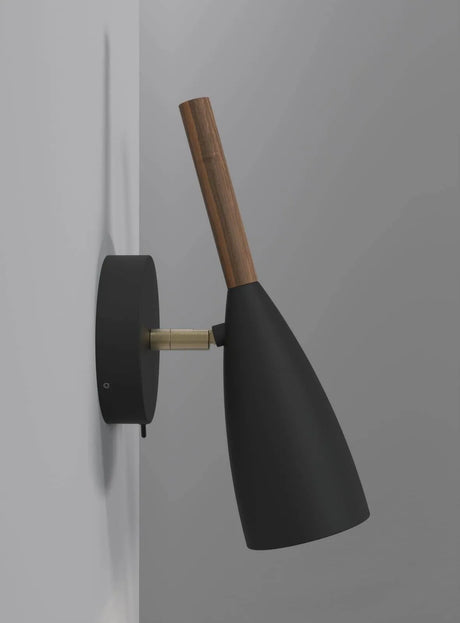 Nordlux Pure 10 wandlamp zwart gu10 modern verstelbaar slaapkamerlamp
