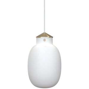 Opaal glas hanglamp Nordlux Raito hanglamp ovaal glas modern