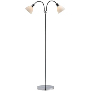 Staande lamp Nordlux vloerlamp modern Ray double zilver verstelbaar