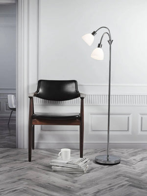 Staande lamp modern ray double vloerlamp