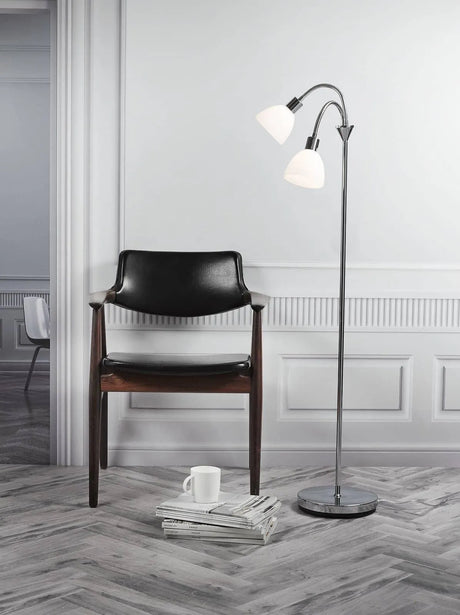 Staande lamp modern ray double vloerlamp