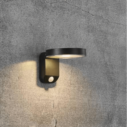Nordlux Solar zwart zonnepaneel bewegingssensor 'Rica' led lamp wandlamp IP44 - FOIR