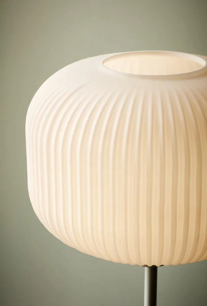 Staande lamp opaal glas nordlux milford vloerlamp design