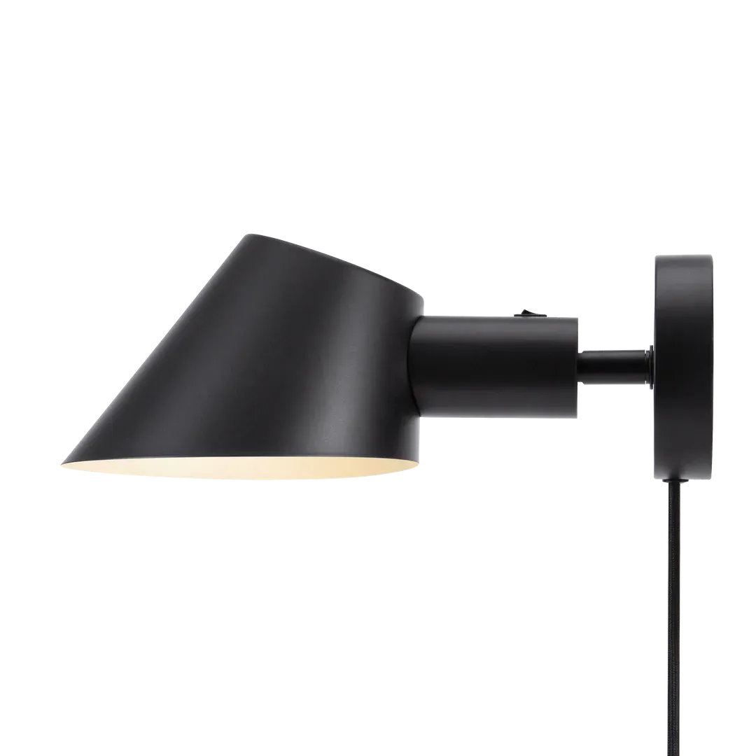 Wandlamp zwart stekker schakelaar 'Stay' bedlamp - FOIR
