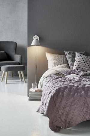 Wandlamp slaapkamer modern gu10 wit strap metaal