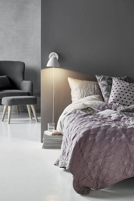 Wandlamp slaapkamer modern gu10 wit strap metaal