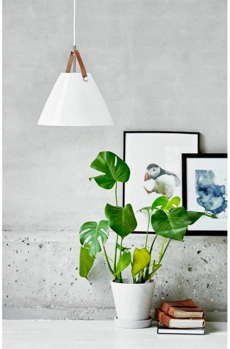 Glas modern hanglamp wit 270mm 