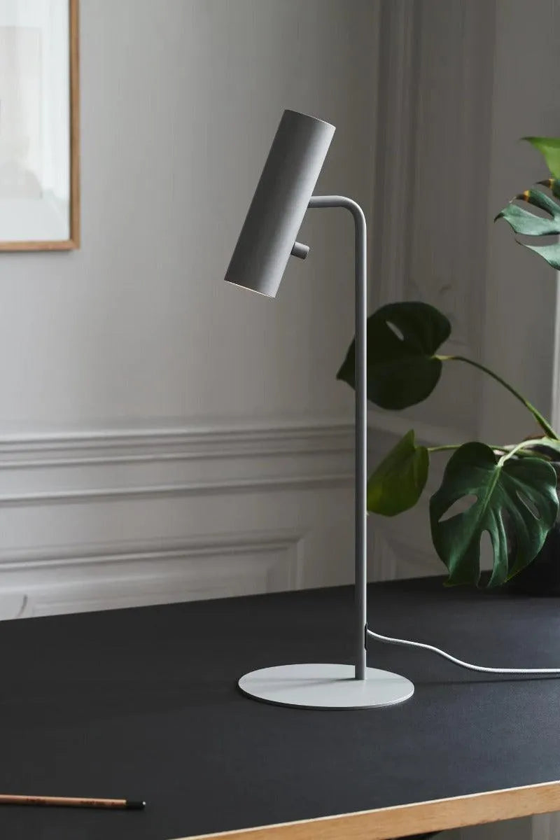 Grijze tafellamp gu10 fitting nordlux design schakelaar 