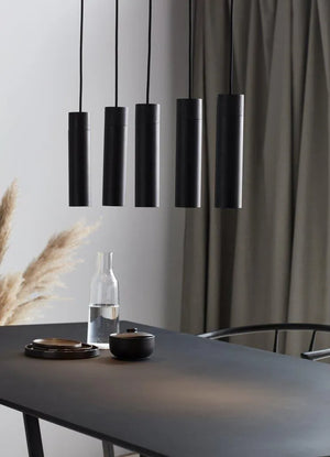 Hanglamp eettafel Nordlux tilo hanglamp modern gu10 hout zwart