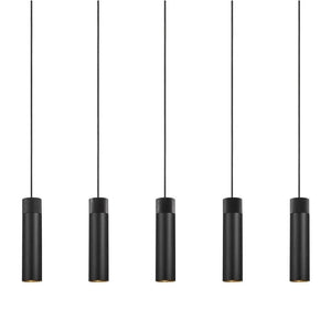 Kookeiland hanglamp voor boven de eettafel met houten delen