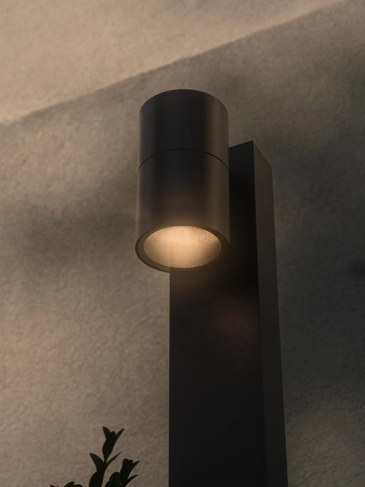 Staande buitenlamp zwart GU10 Tin Downlighter 80 cm