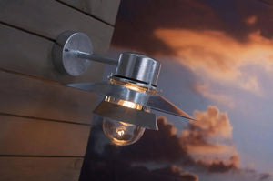 Buitenlamp zilver voordeur Nordlux Virum voordeur verlichting E27 fitting verzinkt 
