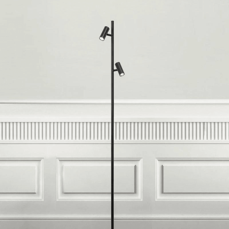 Vloerlamp Zwart LED Verstelbaar Moodmaker Omari 141 cm - FOIR