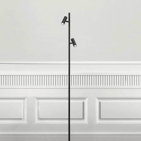 Vloerlamp Zwart LED Verstelbaar Moodmaker Omari 141 cm - FOIR