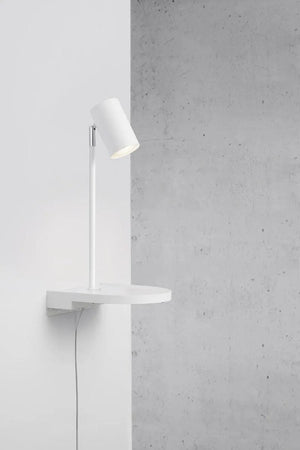 Wandlamp wit Nordlux cody led lamp gu10 met plankje