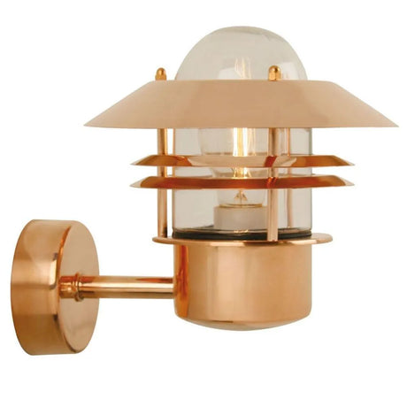 Nordlux blokhus wandlamp koper e27 fitting modern